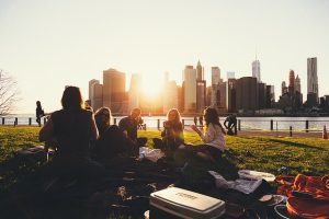 Celebrate National Picnic Month by Going on a Picnic with the Family 1 family on a picnic