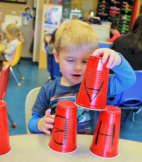 Practicing fine motor skills at YSA is fun!