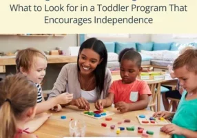 Toddler Program That Builds Independence